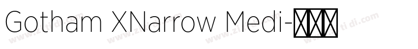 Gotham XNarrow Medi字体转换
